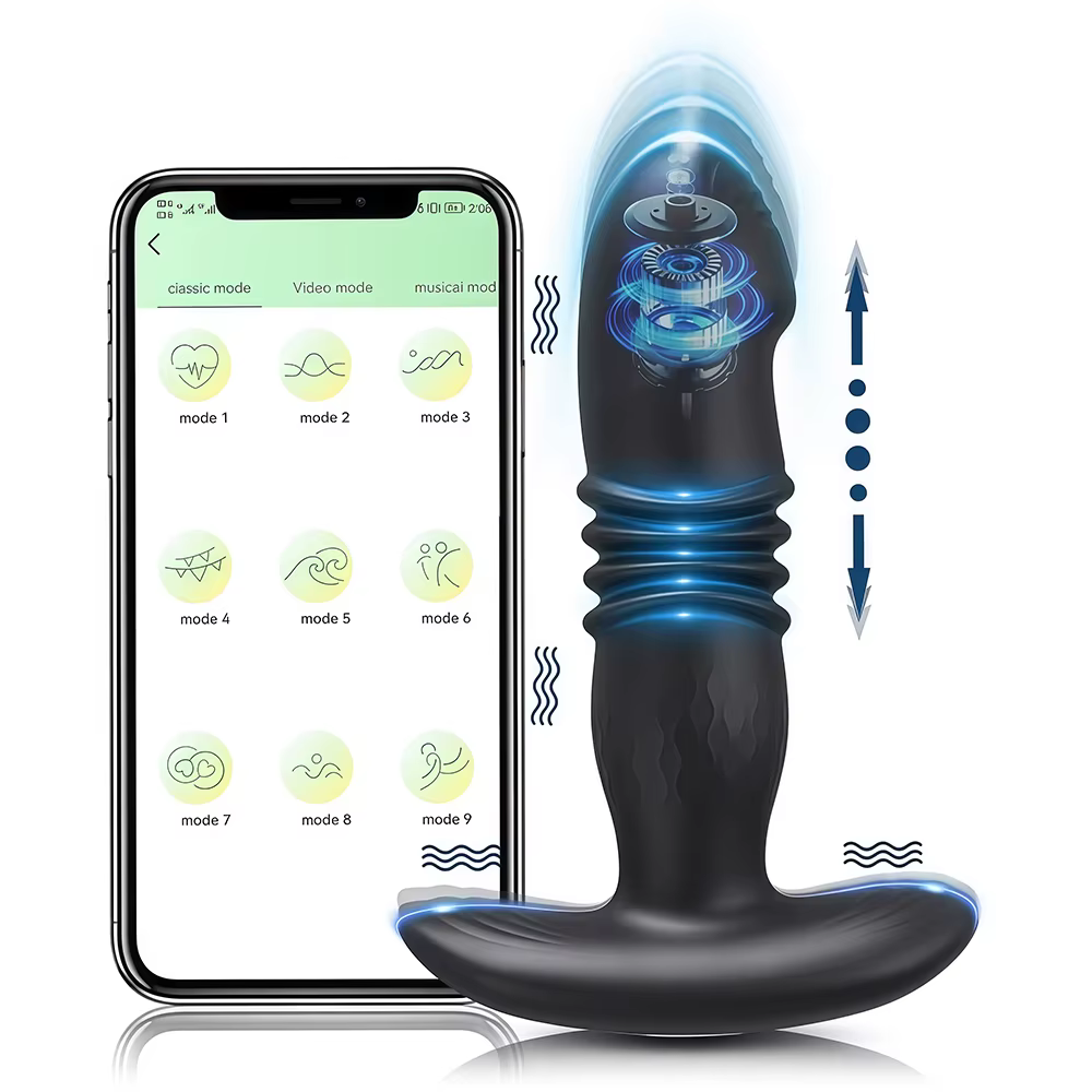 Vibromasseur godemichet Anal avec application télécommande, masseur de Prostate vibrant, gode Anal,