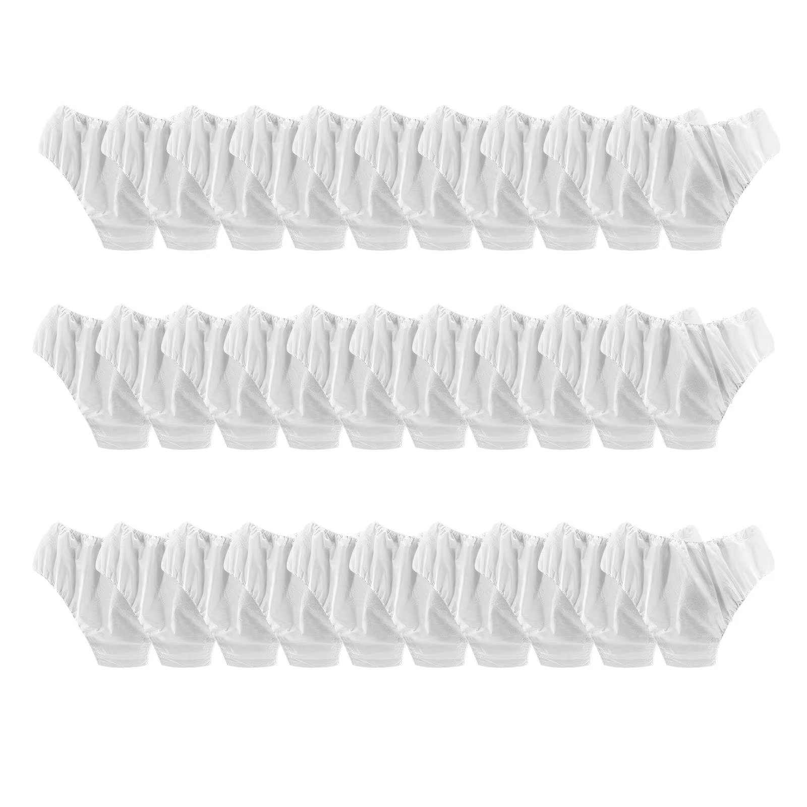 Sous-vêtements blancs en forme de poulet pour filles, culottes pratiques à usage unique, 30 pièces