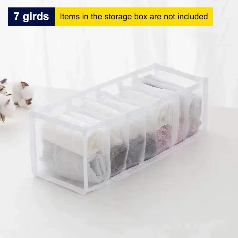Boîte de rangement de Style tiroir de Lingerie en maille, organisateur de chaussettes à 11/7/6 grill