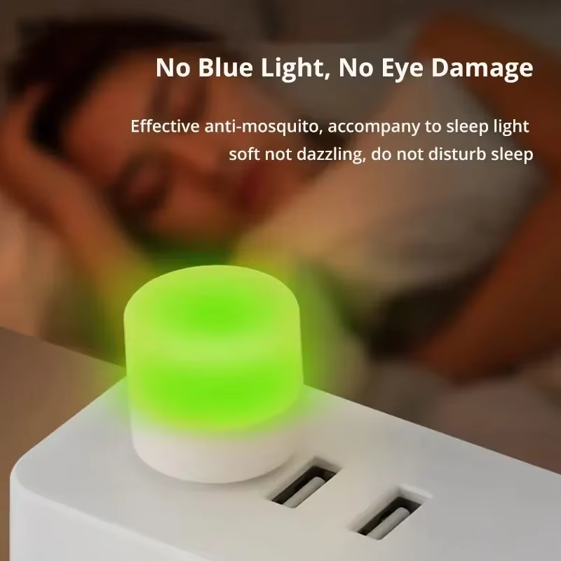 Veilleuse anti-moustiques LED anti-moustiques lampe portable créative USB maison chambre mini veille