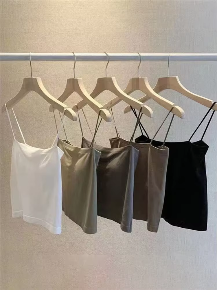 Tossy-Soutien-Gorge Basique à Bretelles Spaghetti pour Femme, Haut Précieux, Blanc, Dos aux, Slim, F