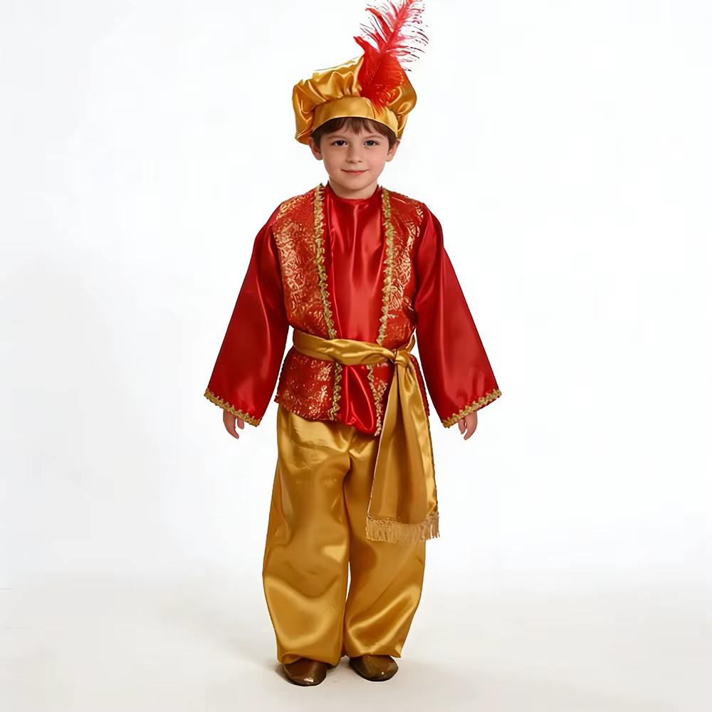 Costume de prince arabe Aladdin pour garçons, déguisement de lampe magique, idéal pour les fêtes cos