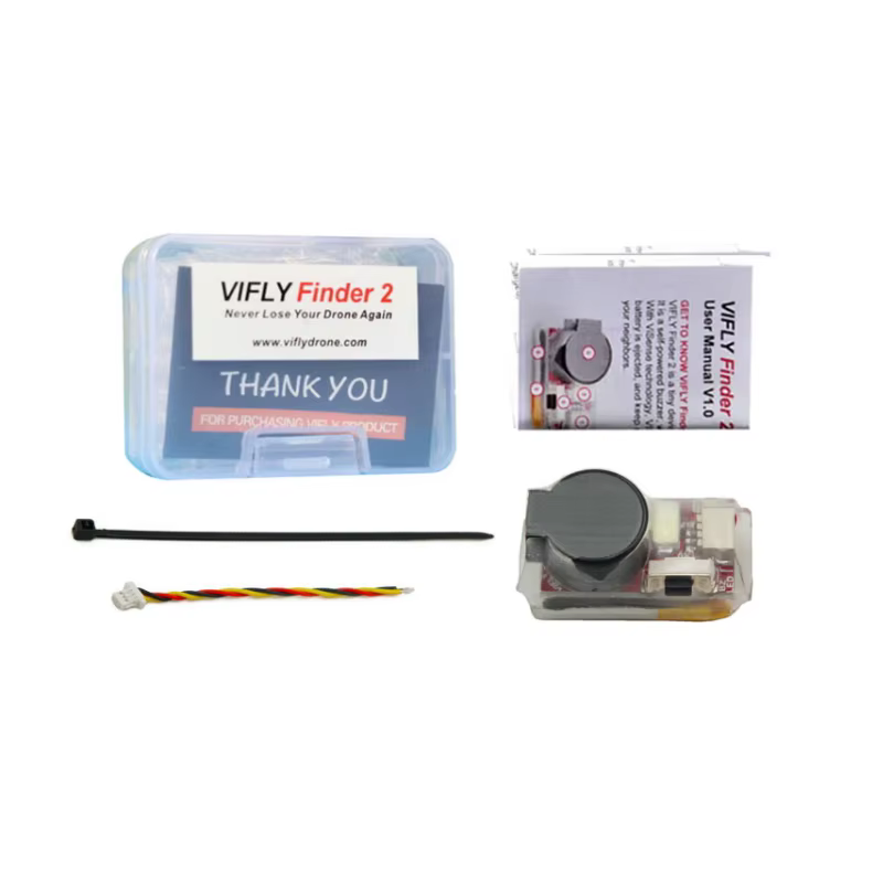 VIFLY Finder 2 V2 Buzzer Tracker, alarme sonore pour modèles perdus, batterie intégrée pour avion RC