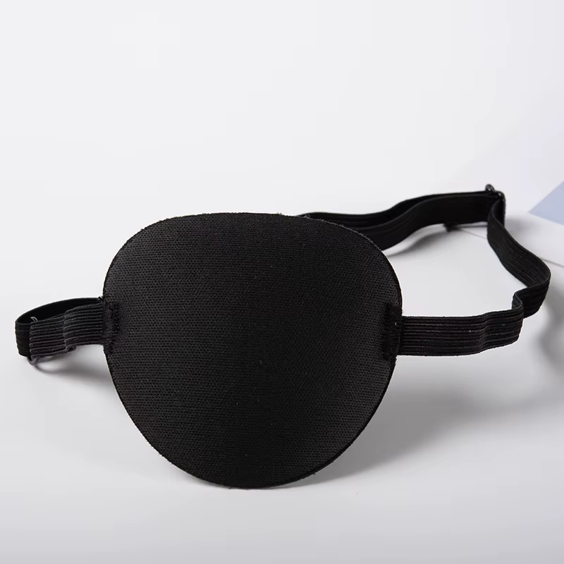 Patch oculaire pirate unisexe noir, lavable et ajustable, pour enfant, idéal pour le cosplay