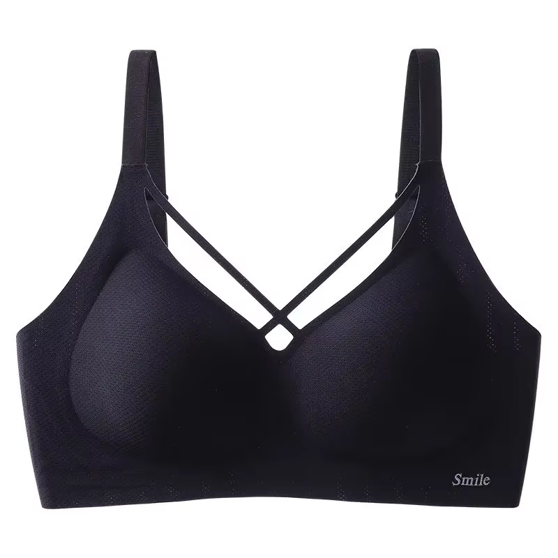 Soutien-gorge sans fil respirant à bonnets fixes pour femmes grandes tailles (M-6XL) – Idéal pour po