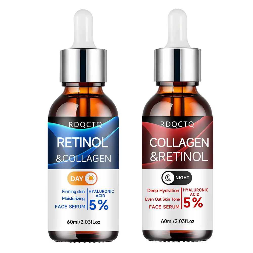 Sérum réparateur jour nuit au rétinol et au collagène, paquet de 2 |   Formule 5% de rétinol à l'aci