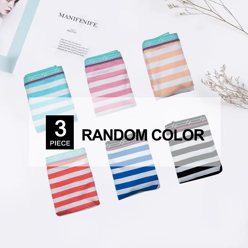 Culotte sexy en coton pour femmes, sous-vêtements féminins, lingerie, bikini, culotte respirante ray