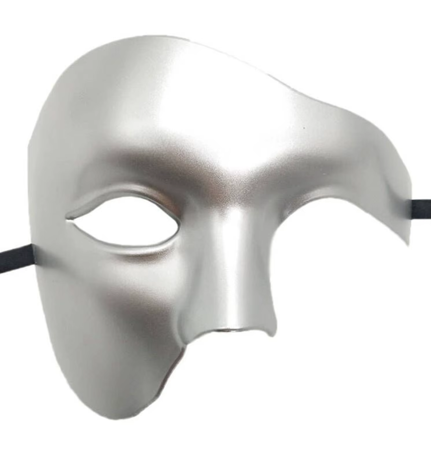 Masque fantôme demi-visage à un œil pour carnaval, masque de Costume de Cosplay pour fête de danse f