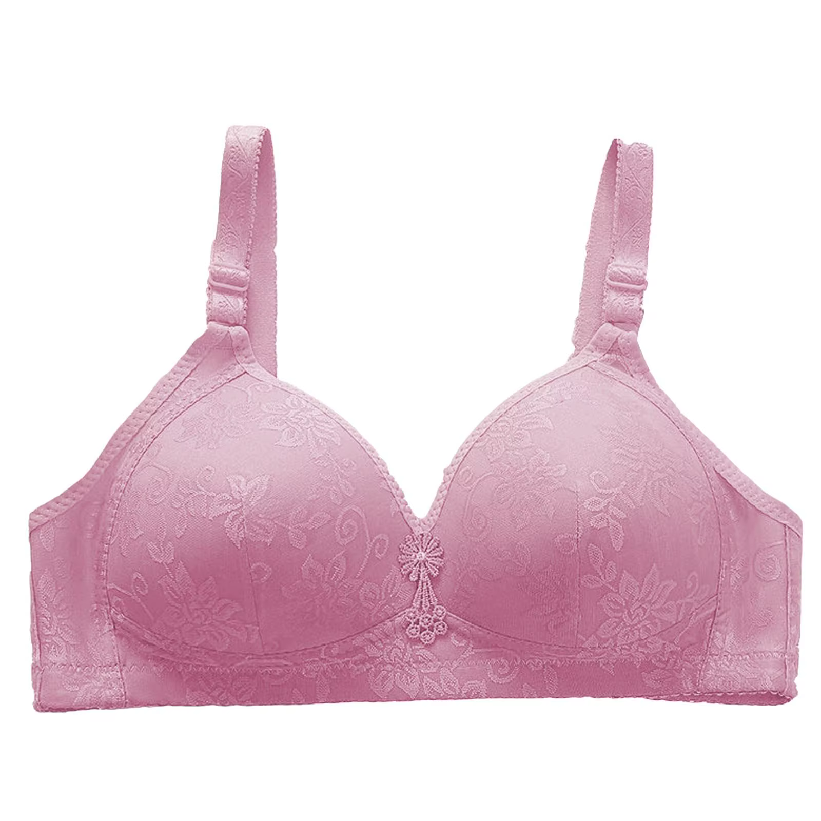Soutien-gorge confortable respirant réglable, Section fine sans anneau en acier, gros seins apparais