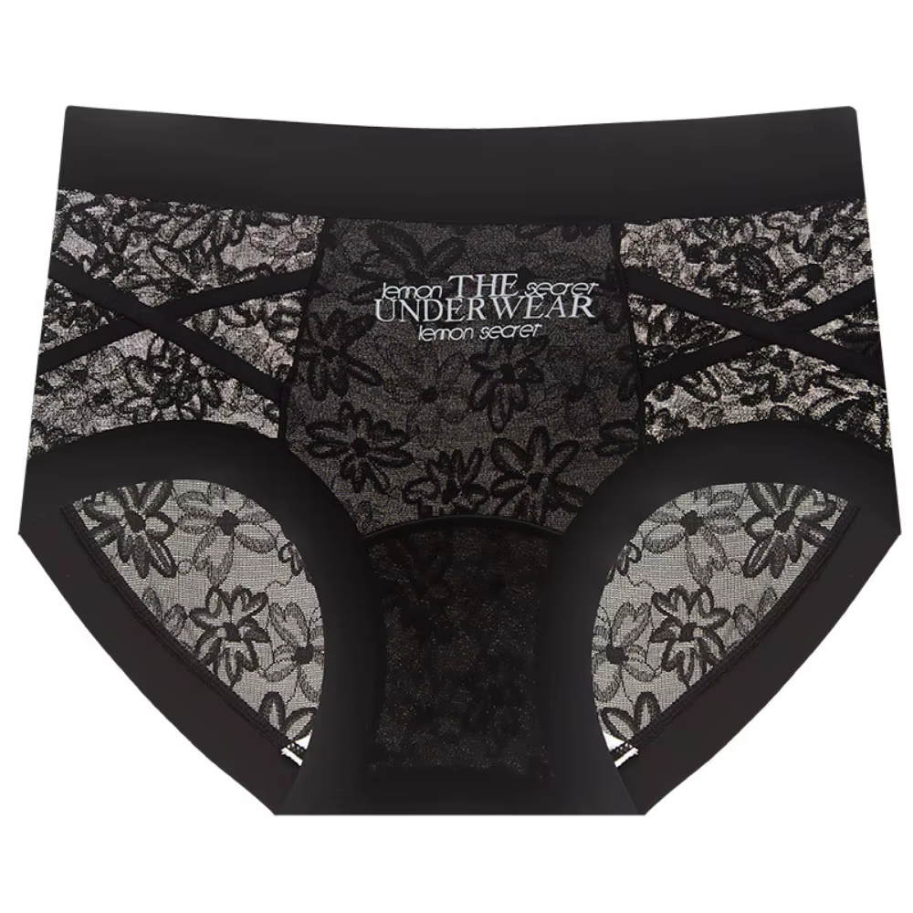 Culottes en dentelle style français, patchwork en maille, satin et soie, taille basse, sous-vêtement