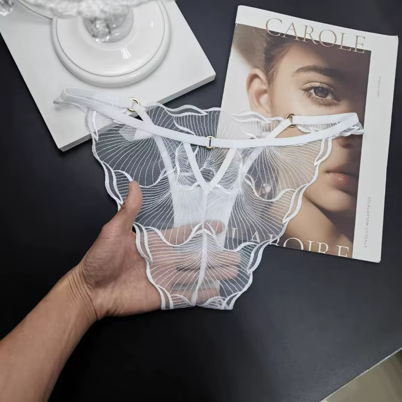 Soutien-Gorge Dentelle Brodée Fleurs Françaises Désir Pur Sans Armatures Confort Ultra Fin Soutien L