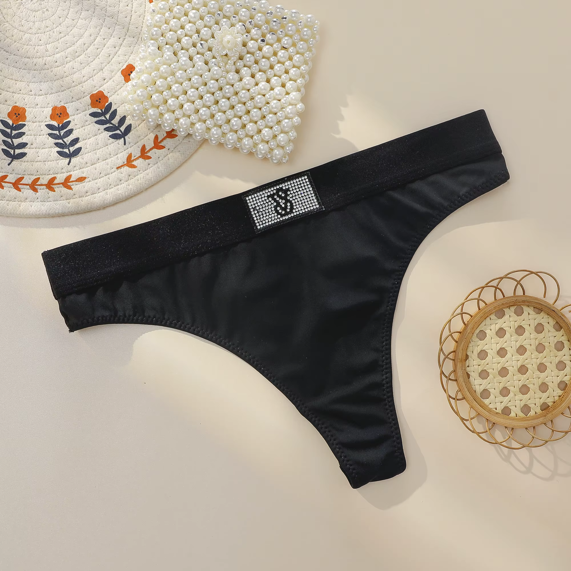 Lingerie sexy VS pour femmes, culottes sans couture en dentelle, tongs confortables et respirantes, 