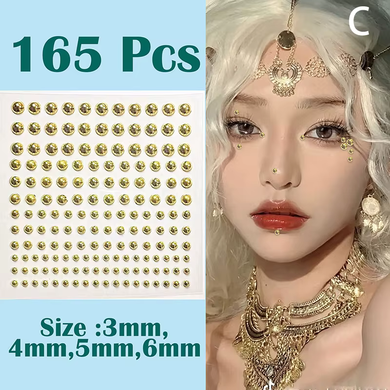 Faux Piercing Facial en Antarctique, Bijoux de Visage Adhésifs, pour la Peau