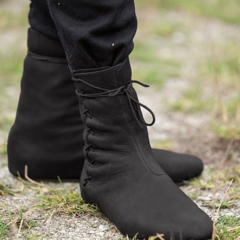 Costumes de Cosplay de carnaval médiéval pour hommes et femmes, bottes en cuir de Pirate d'halloween