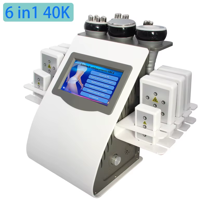 6/9 en 1 Rf Lipolaser 40K Cavitation de graisse corps minceur Machine de levage de peau brûleur de g