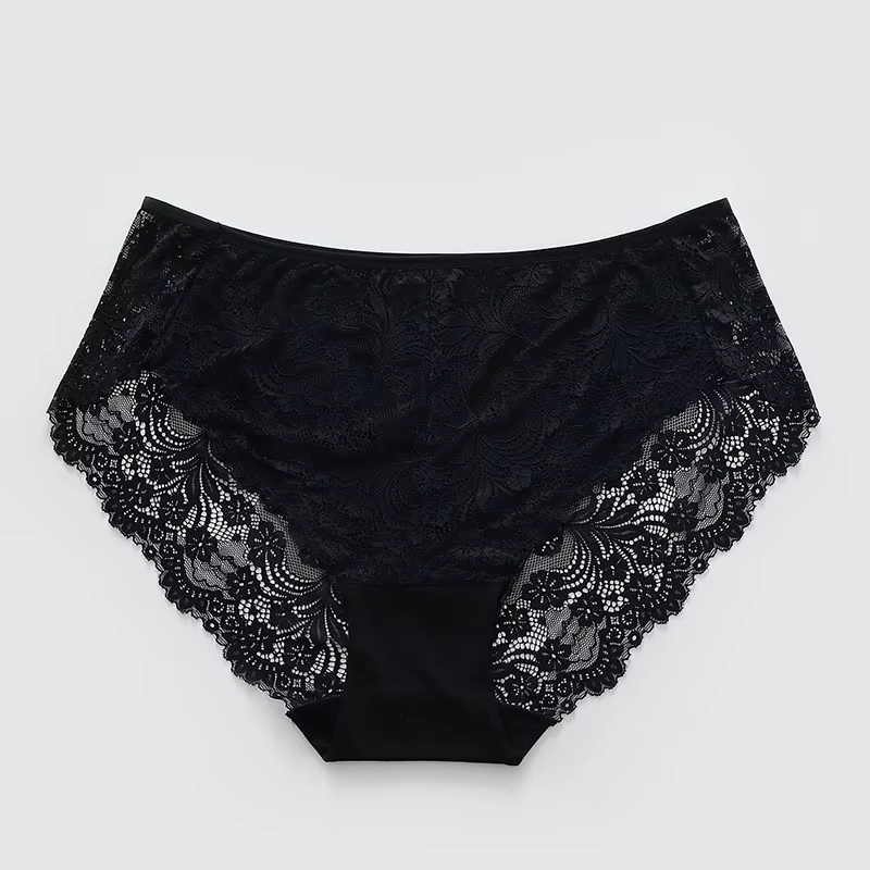 Sous-vêtements femmes coton ropa intérieur femenina surdimensionné lingerie dentelle doux calzones p