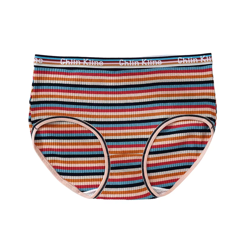 XL-4XL grande taille Sexy rayé culottes femmes sous-vêtements en coton rayé slips Lingerie confortab