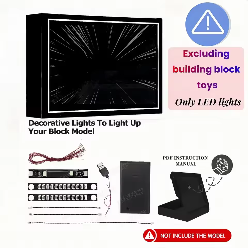 MAXCXT lumière LED pour LEGO 21351 Disney Tim Burton le cauchemar avant noël bâtiment bricolage lamp