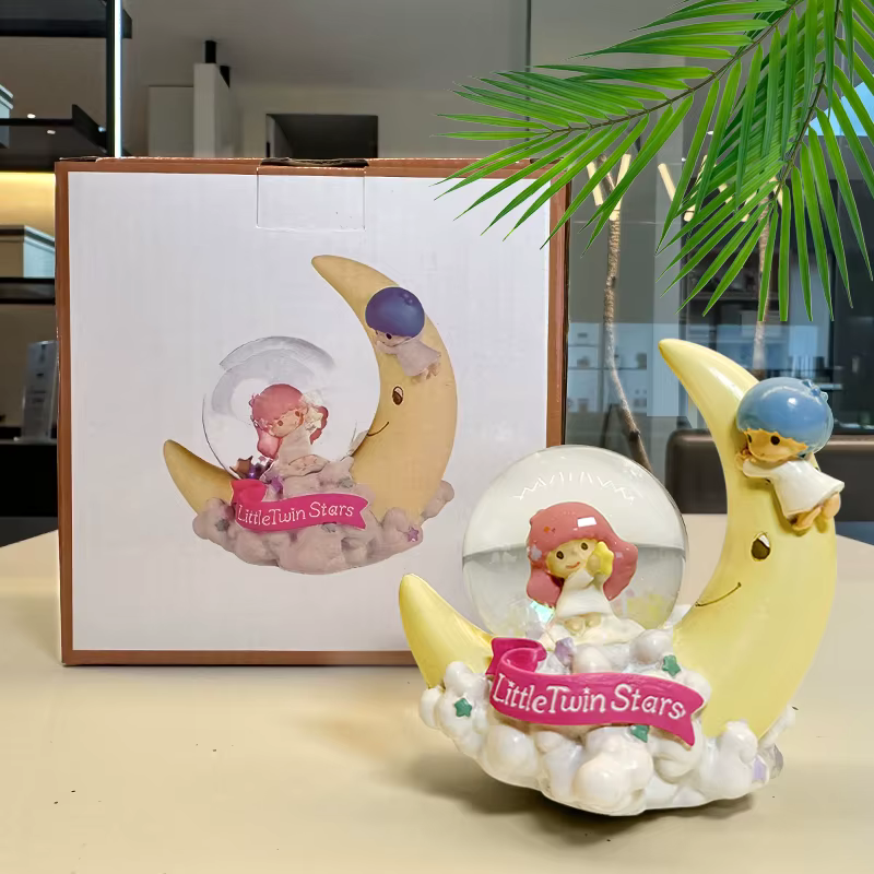 Boîte à bijoux Sanrio My Little Twin Stars, boîte de rangement, lampe, cadre Photo, décoration de la