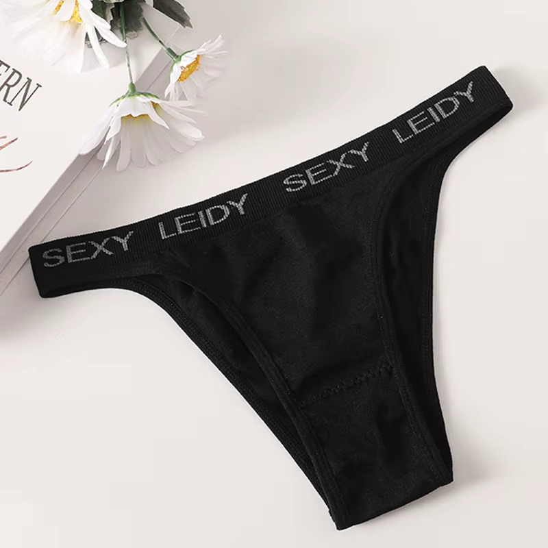 1Pc culotte brésilienne femmes sous-vêtements sans couture femme lettre impression caleçon taille ha