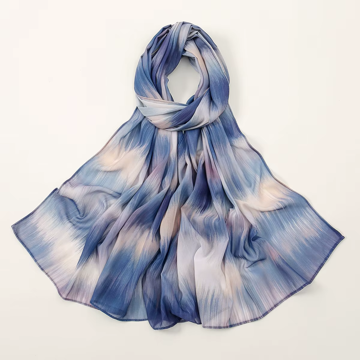 Foulard Hijab en Mousseline de Soie Imprimé Maldives pour Femme, Nouveau Motif, Châle Long, Ensemble