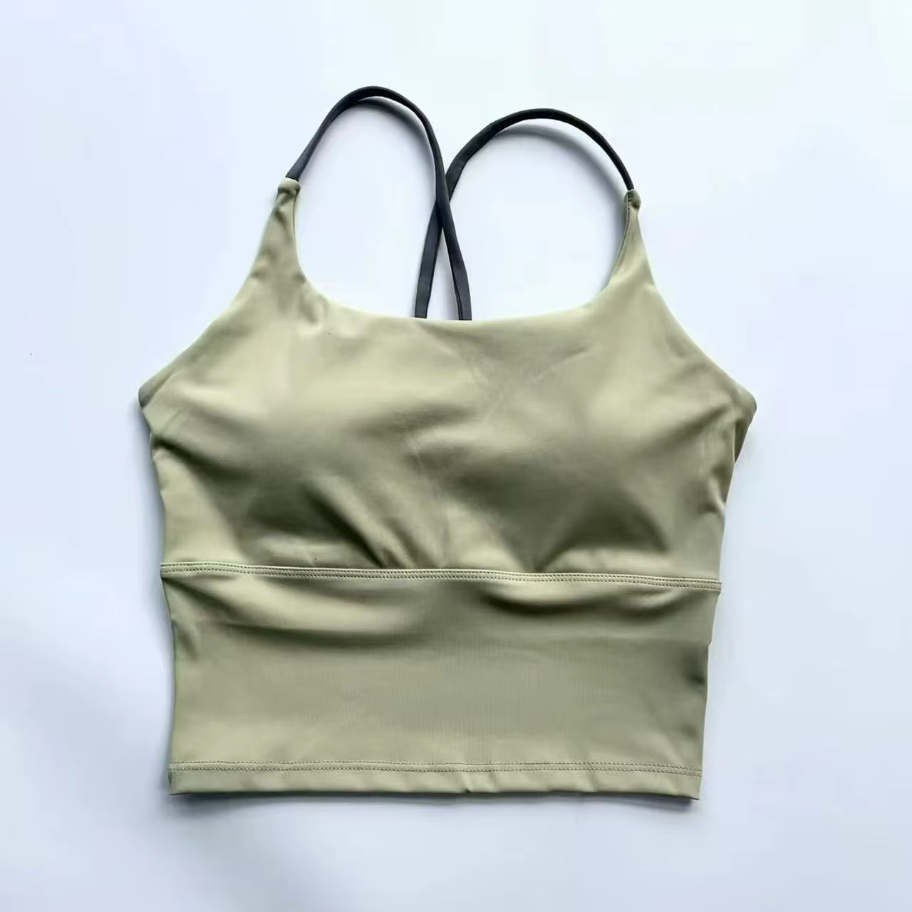 Soutien-gorge de yoga effet seconde peau pour femme, haut de sport très élastique à séchage rapide a