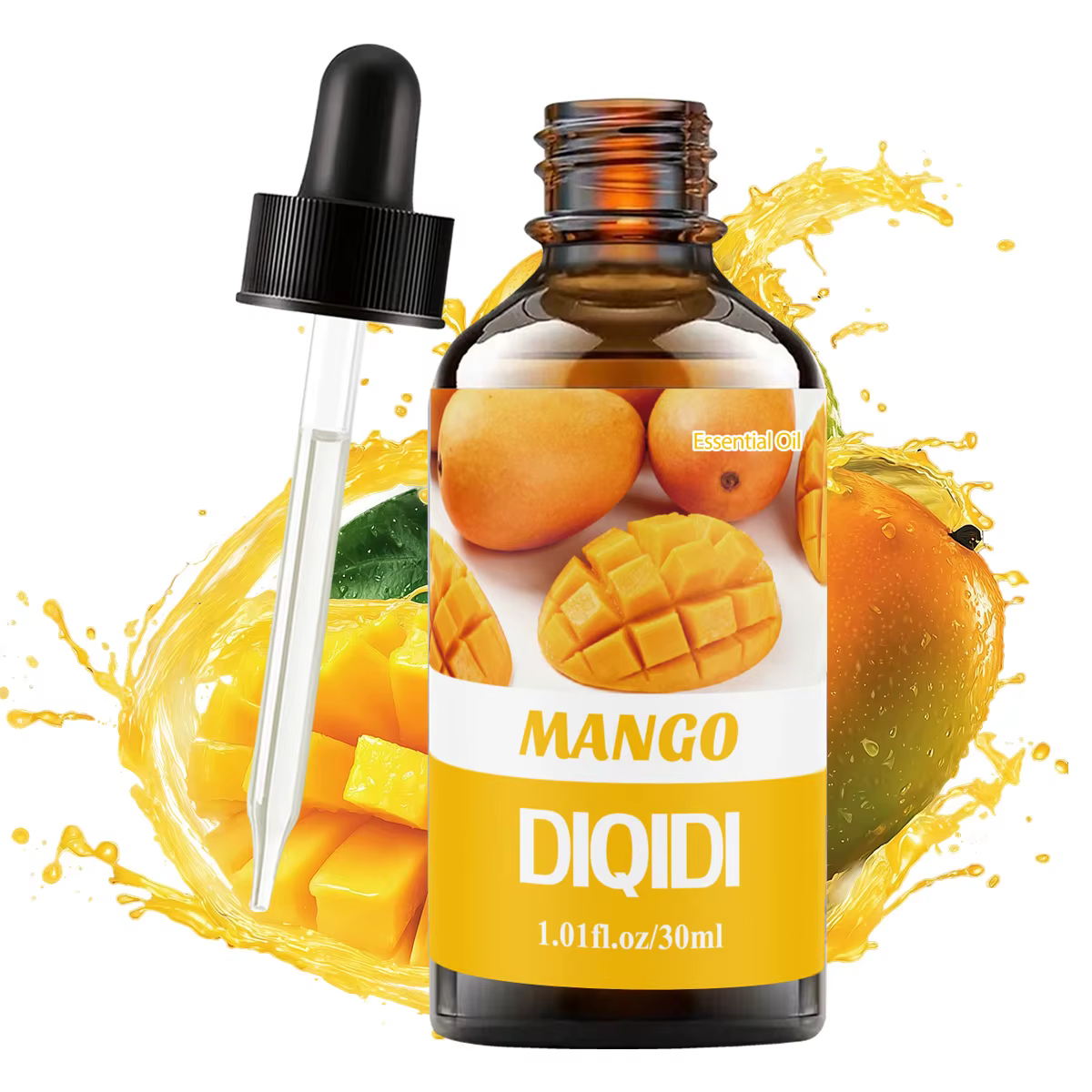 Huile essentielle de mangue, huile essentielle de fruit, hydratante, soin du visage, soin du corps.