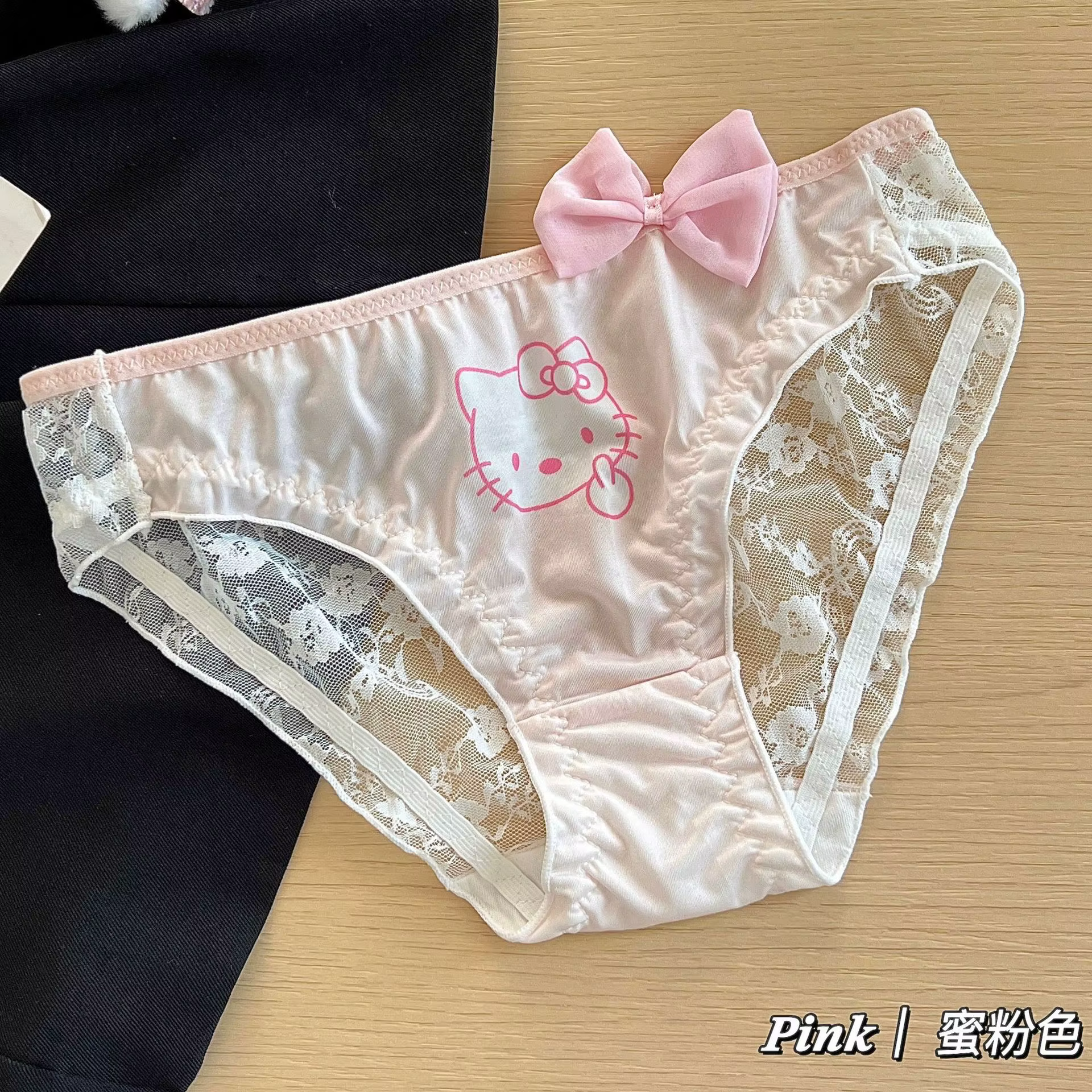Nouvelles culottes pour femmes Hello Kitty, sexy, kawaii, en pur coton, sous-vêtements Sanrio, culot