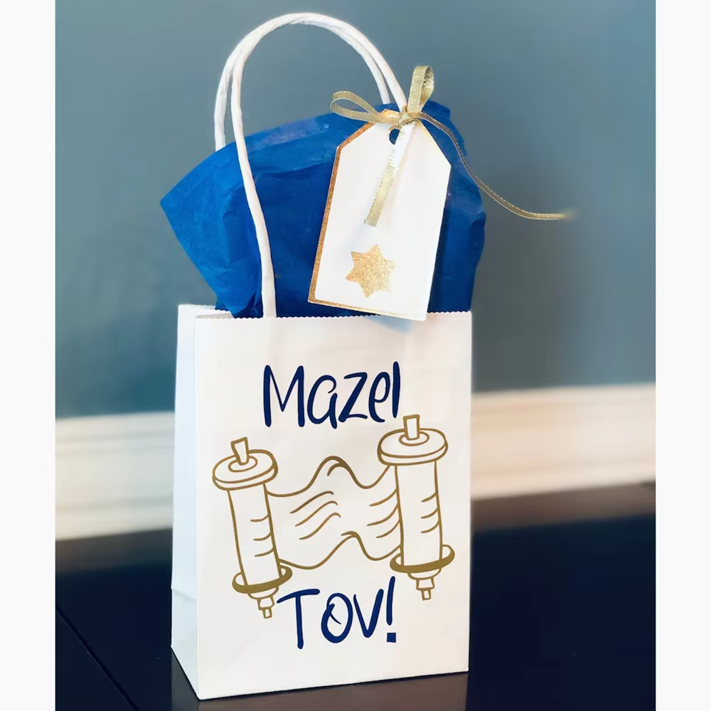 5 pièces Mazel Tov juif Bar Mitzvah sacs cadeaux mariage bébé douche remise des diplômes anniversair