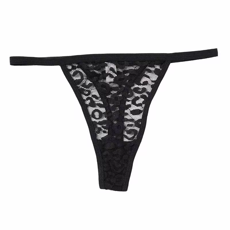 Femmes Sexy taille basse culotte dentelle transparente G String femme évider String caleçon respiran