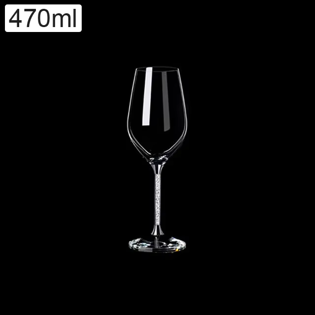 Verre à vin en cristal sans plomb avec boîte en cuir de haute qualité, ensemble de verres à champagn