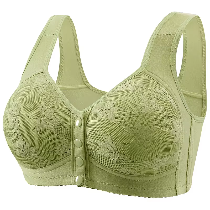 Soutien-gorge de sport grande taille, confortable, sans fil, avec bonnet en coton fin, respirant, so