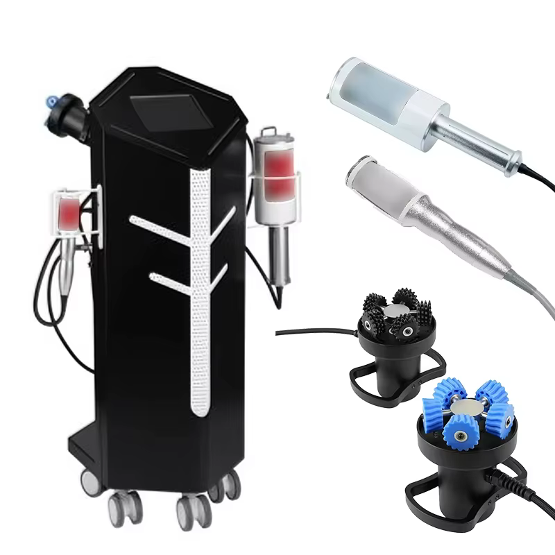 Machine de massage corporel 4-en-1 à rouleaux vibrants rotatifs à 360° pour amincissement et drainag