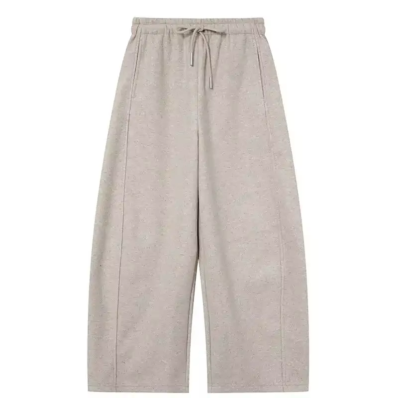 Culottes larges pour femmes avec taille élastique et cordon de serrage