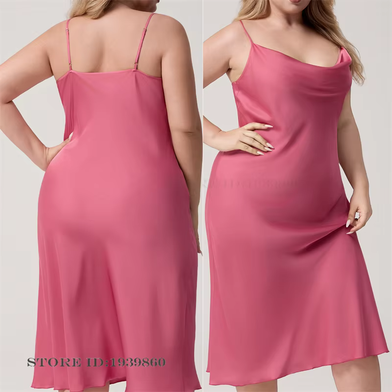 Sexy bordeaux jarretelle chemise de nuit Lingerie intime été nouveau soie Satin vêtements de nuit ma