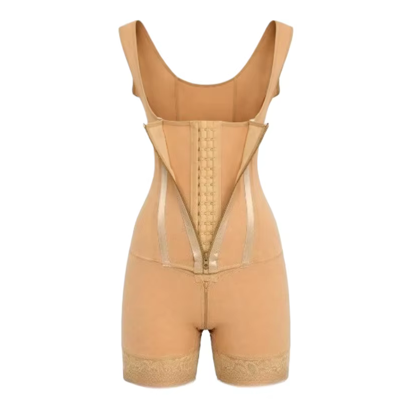 Faja Body Shaper 9-Bone High Compression Shapewear Double Tummy Control Bodysuit Full Body Girdle Op