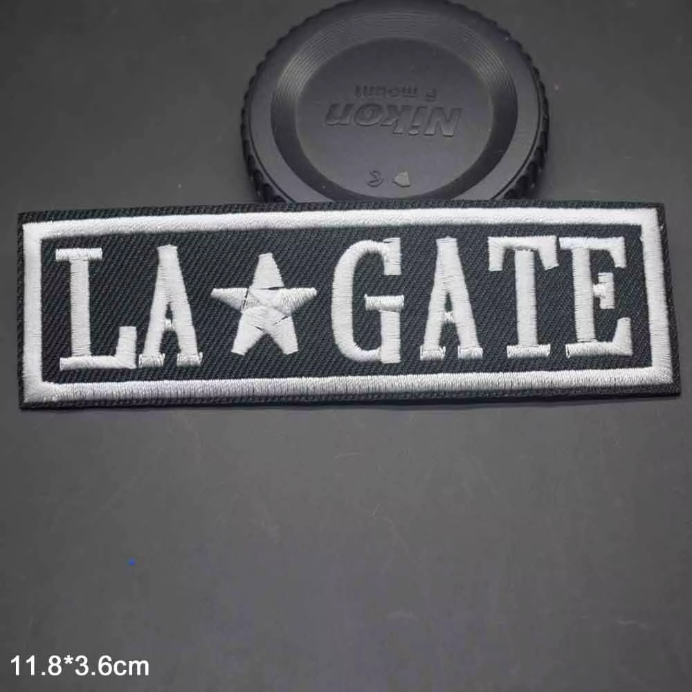 Écusson brodé pour vêtements, bande noire et blanche, zombie, salle, musique, rock, fer à repasser