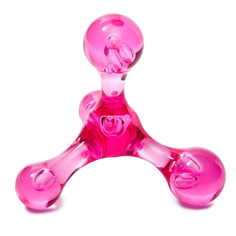 Mini masseur de corps d'arc, équilibre de santé portatif, bâton de Massage du dos à quatre boules, r