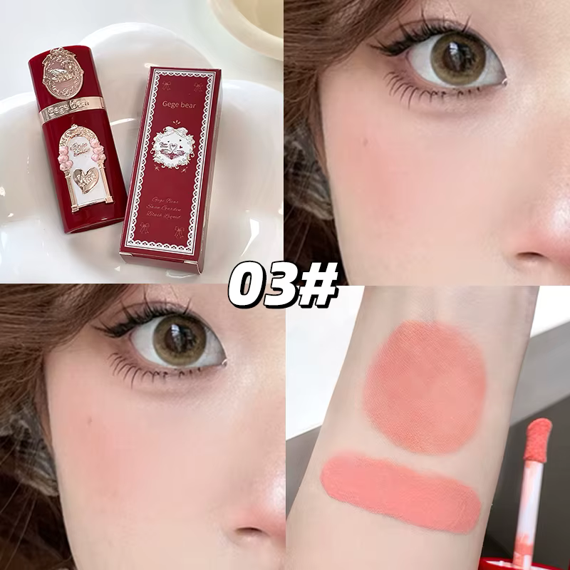 Fard à joues liquide Gege Bear, longue tenue, hydratant, imperméable, contouring naturel du visage,