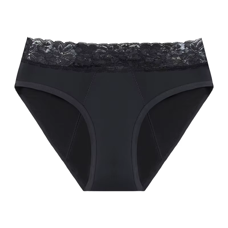 Culotte menstruelle détachable pour femmes, 4 couches, anti-fuite, sous-vêtements absorbants et resp